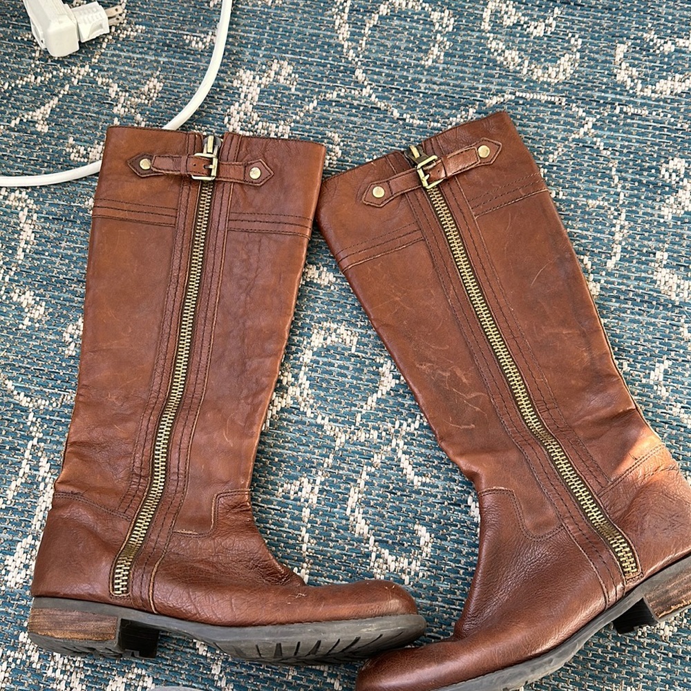 Franco Sarto brown boots in near perfect condition